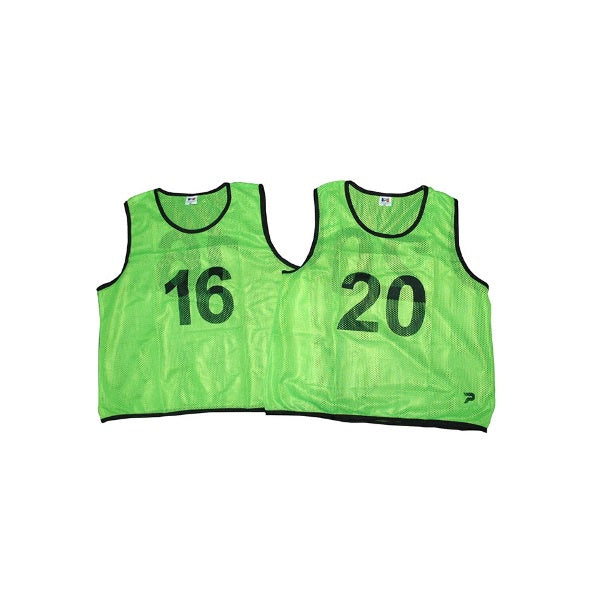 Patrick Mesh Number Bibs Green - 16-20 Pack