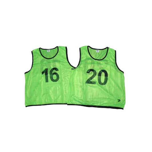 Patrick Mesh Number Bibs Green - 16-20 Pack