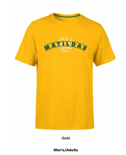 Official Australia Matildas Gold Arch Men's Tee