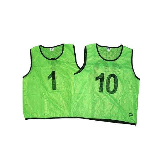 Patrick Mesh Number Bibs Green 1-10 Pack