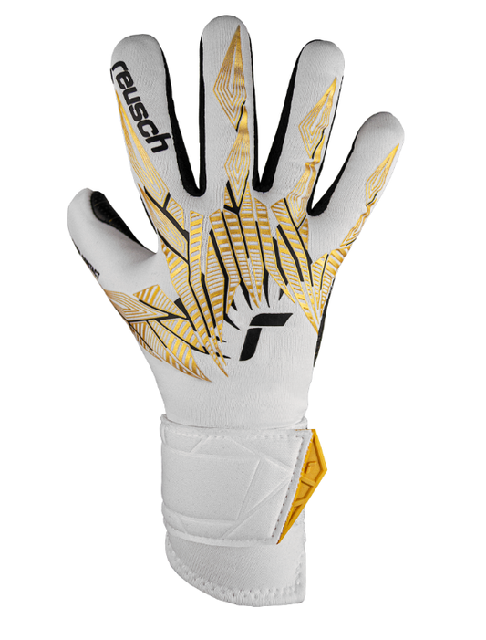 Reusch Pure Contact Gold JR - white / gold / black