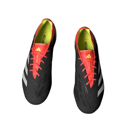 adidas Predator 24 Elite FG - Core Black/Cloud White/Solar Red