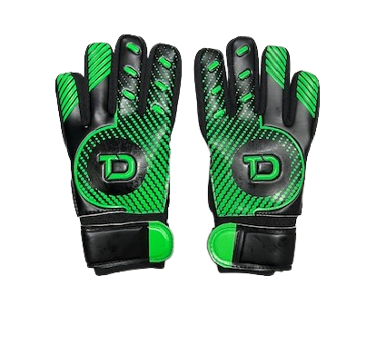 TD Junior Gloves Negative Cut Size - Black Green