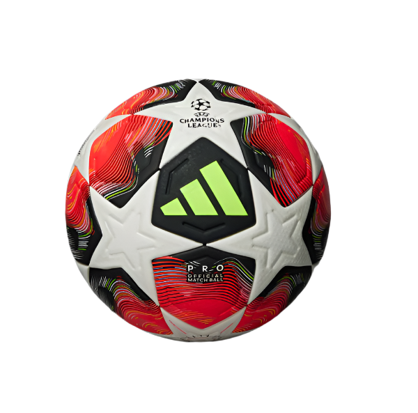 adidas UCL 24-25 Pro Third Ball - White / Lucid Red / Lucid Lemon / Silver Metallic