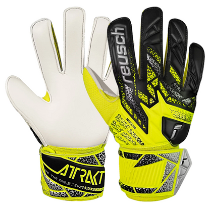 Reusch Attrakt Solid Jr - Safety Yellow/Silver