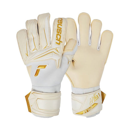 Reusch Attrakt AB1 Duo Goalkeeper Gloves - White