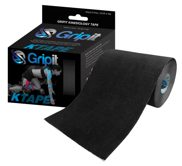 Gripit Kinesiology Tape 100mm x 5m - Black