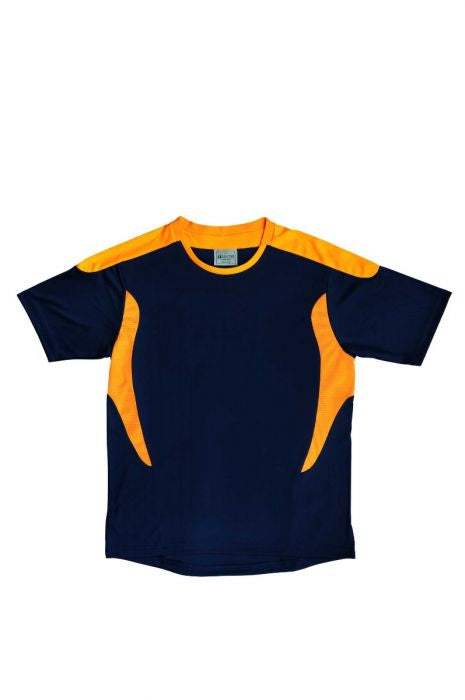 Sports Tee - Navy/Gold