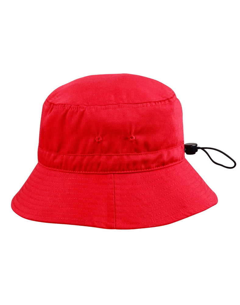 Bucket hat with toggle - Red