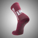 Tapedesign Classic Grip Socks Bordeaux Red