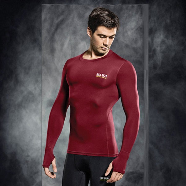 Select Compression Jersey L/S Maroon