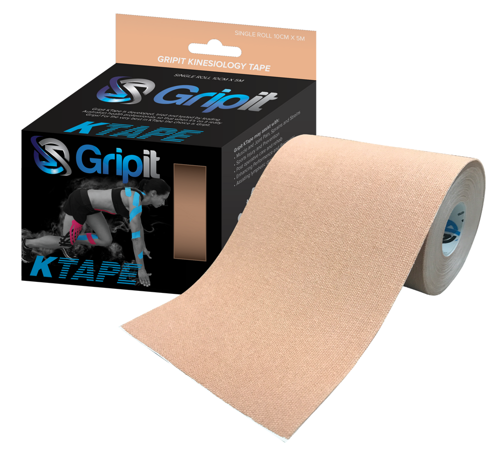 Gripit Kinesiology Tape 100mm x 5m - Tan