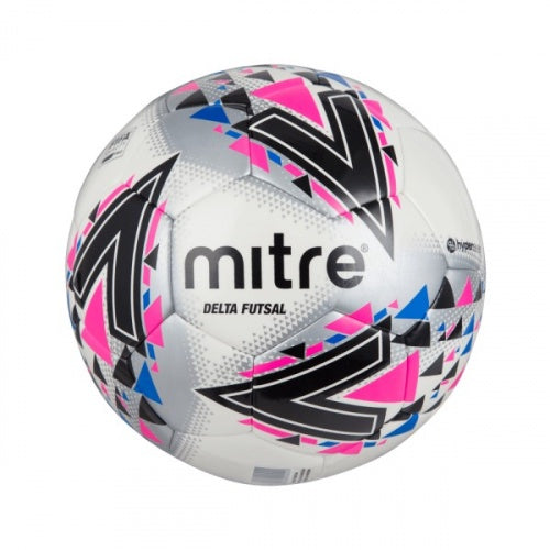 Mitre Delta Futsal Ball - White/Pink