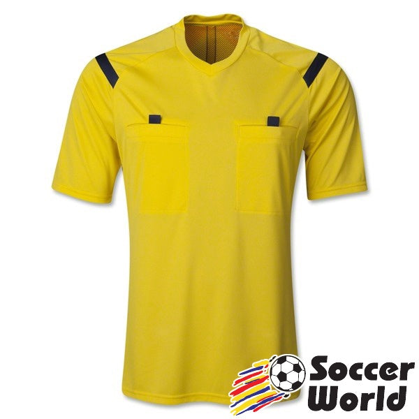 Yellow soccer referee store jersey