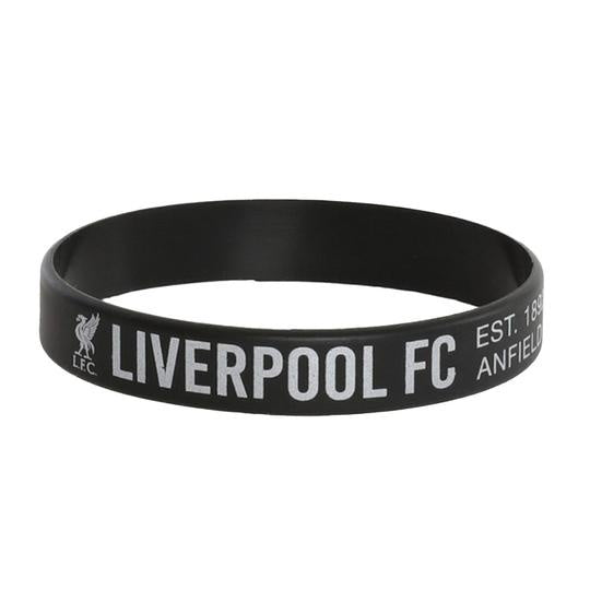 Liverpool FC Single Rubber Bracelet - Black