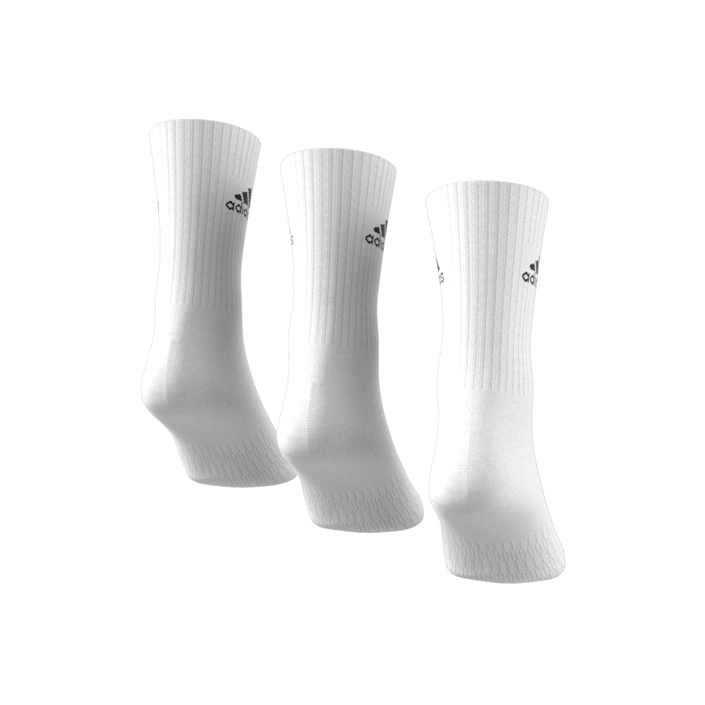 adidas Cushioned (3 Pack) Crew Training Socks - White