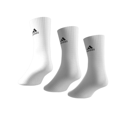 adidas Cushioned (3 Pack) Crew Training Socks - White