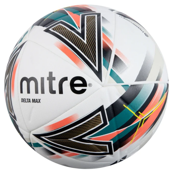 Mitre Delta Max Football - White/Orange/Green