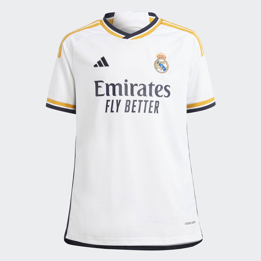adidas Real Madrid CF 23-24 Jr Home Jersey - White
