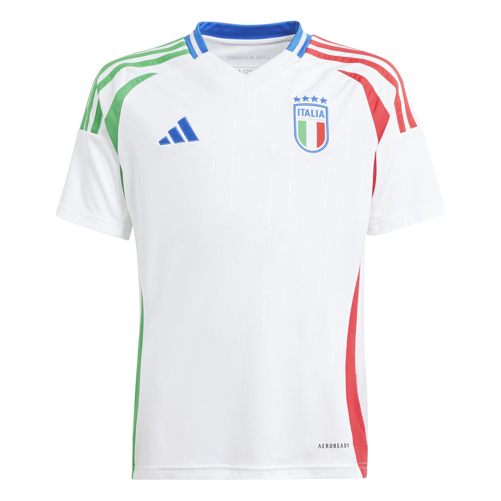 adidas Italy 24 Away Jersey Kids - White