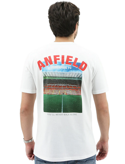 White Anfield Crew Tee