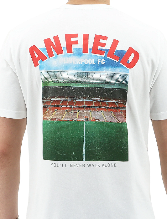 White Anfield Crew Tee