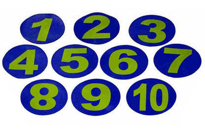 Numbered Rubber Flat Marker Sets