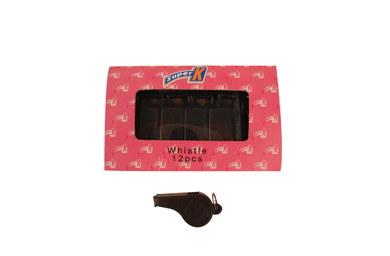 Plastic Whistle each - Black