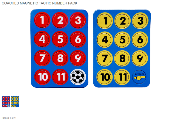 Coaches magnetic tactic number pack