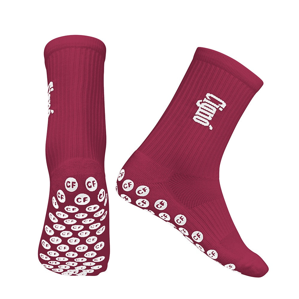 Cigno Grip Socks - Maroon