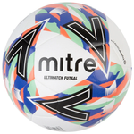 Mitre Ultimatch Futsal Ball - White/Blue/Mint/Black