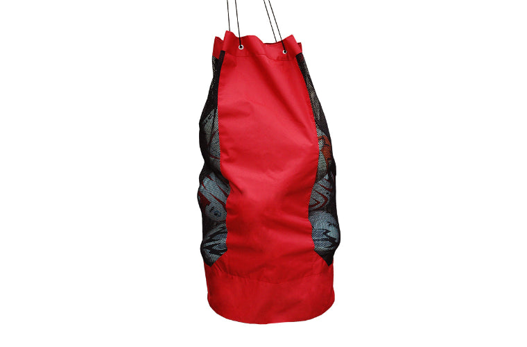 Ball Bag Nylon / Mesh Holds 15 Red