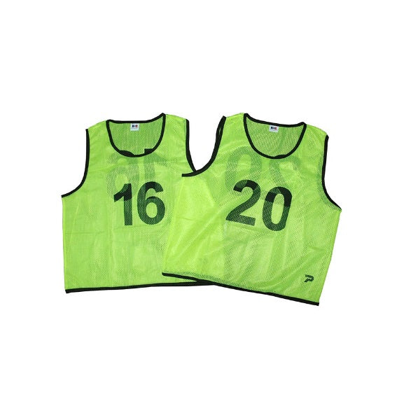 Patrick Mesh Number Bibs - Yellow 16-20 Pack