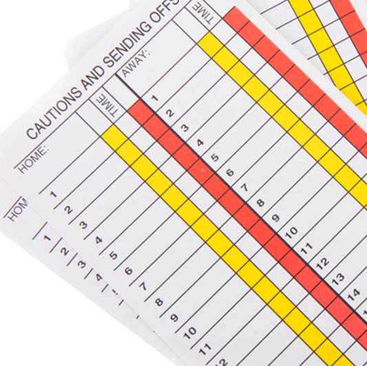 Referee Score Card - Set of 10