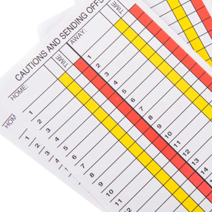 Referee Score Card - Set of 10