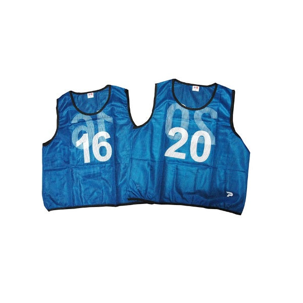 Patrick Mesh Number Bibs Blue 16-20 Pack