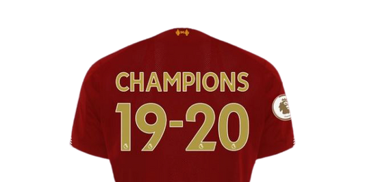 Liverpool Champions 19-20 Name Print (*JERSEY NOT INCLUDED*)