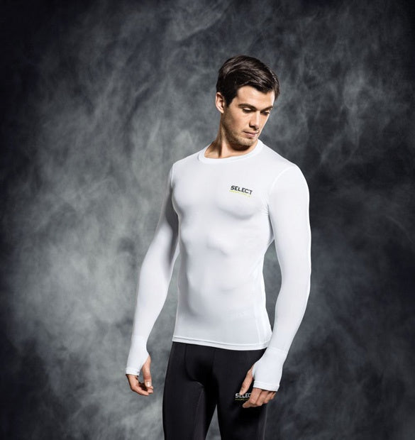 Select Compression Jersey L/S - White