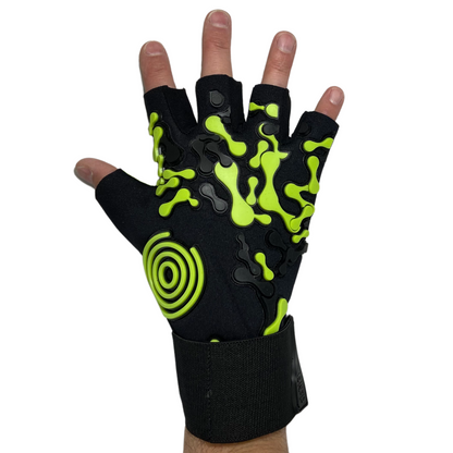 Futsal Gloves - Lime Green & Black