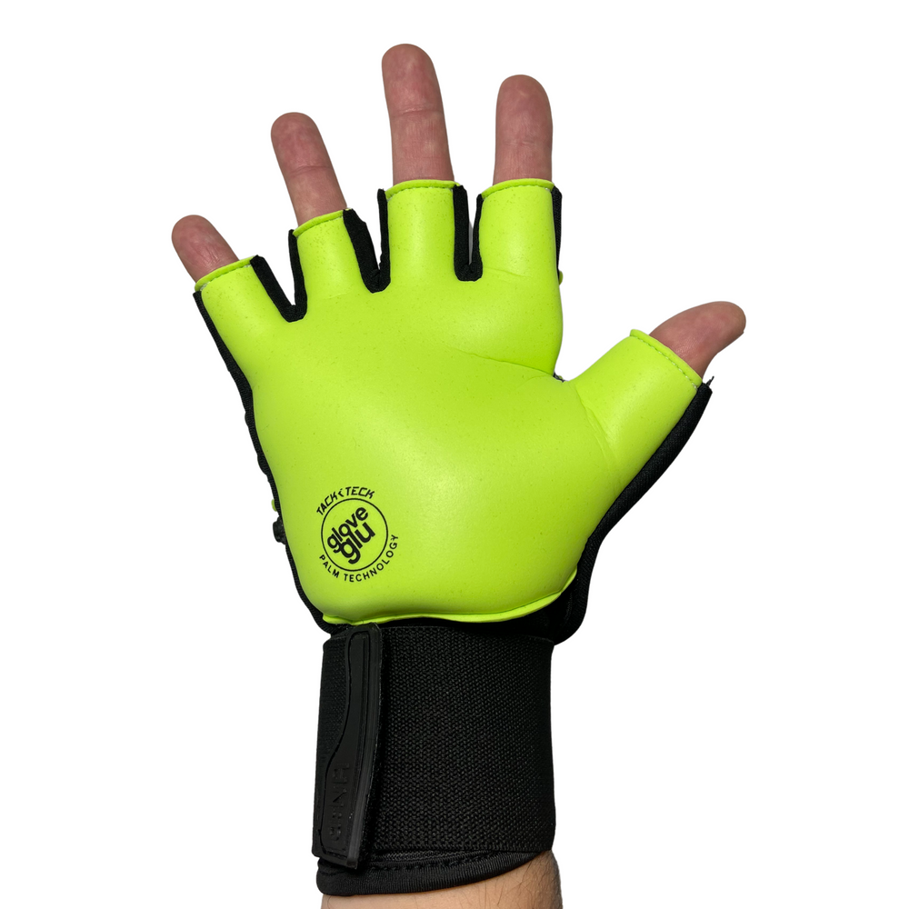 Futsal Gloves Lime Green Black Soccer World
