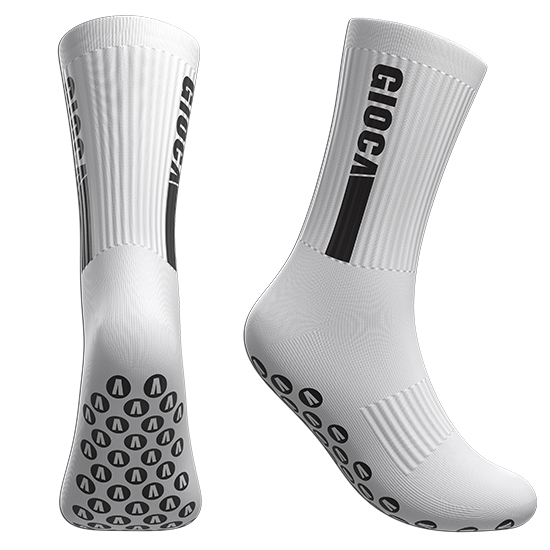 Game Pack | GIOCA Grip Socks + Footless Socks - White (Size: M)