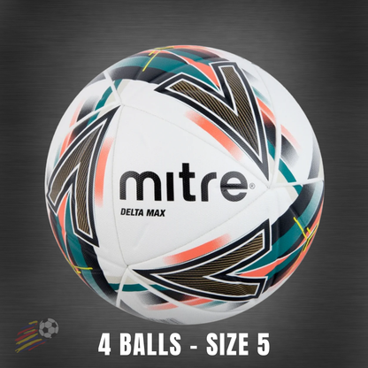 Ball Pack - 4 Mitre Delta Max Football | size 5