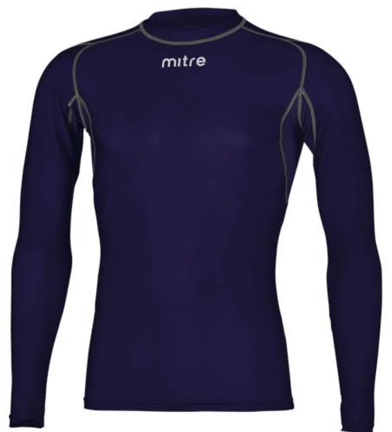 Mitre Long Sleeve Compression Top - Navy