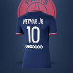 Neymar Jr 10 Name-set - Home (PRINT ONLY)(*JERSEY NOT INCLUDED*)