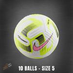 Ball Pack - 10 x Nike Academy Ball White/Volt | Size 5