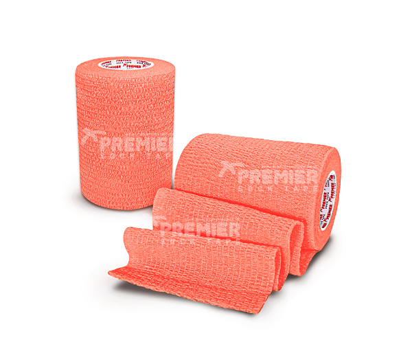 Premier Sock Tape 7.5cm Pro Wrap - Neon Orange