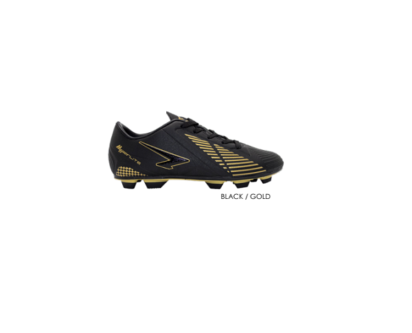 Vector Junior Football Boots Black Gold Wide